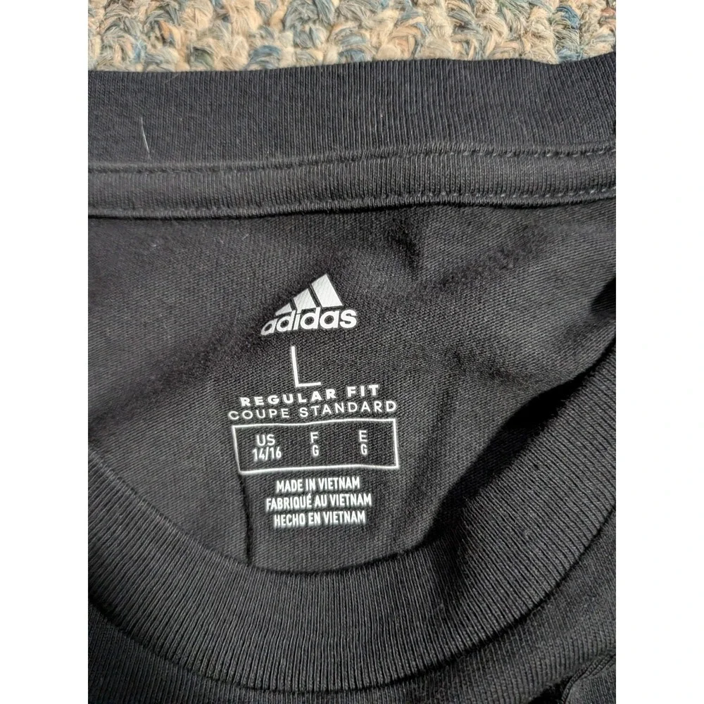 Adidas Mens Essentials 3-Stripes Long Sleeve Tee Black AA0843 HCM050 Size L